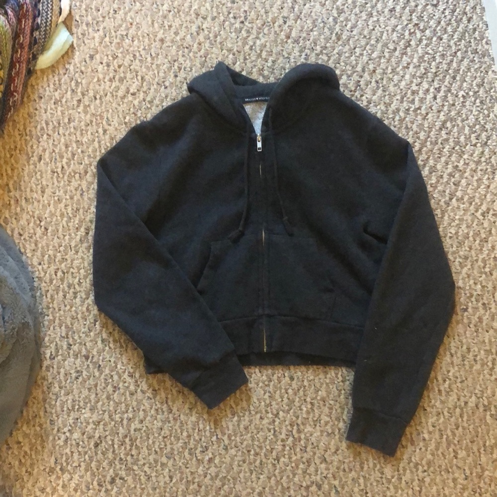 Charcoal gray zip up